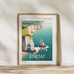 ETRETAT Poster | Etretat Affiche | France Travel Print | France Travel Poster