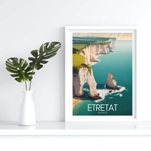 ETRETAT Poster | Etretat Affiche | France Travel Print | France Travel Poster