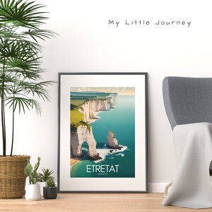 ETRETAT Poster | Etretat Affiche | France Travel Print | France Travel Poster