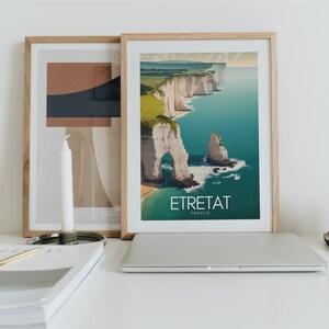 ETRETAT Poster | Etretat Affiche | France Travel Print | France Travel Poster