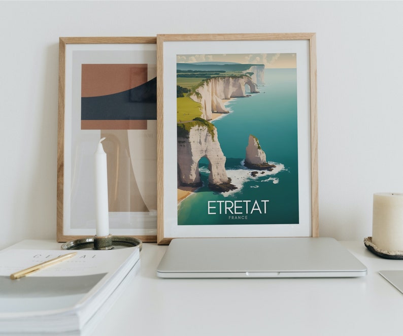 ETRETAT Poster | Etretat Affiche | France Travel Print | France Travel Poster