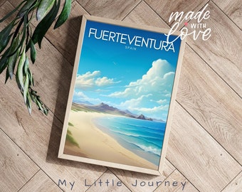 FUERTEVENTURA Poster | Spain Wall Art Print | Canary Islands Travel Print | Fuerteventura Travel Poster | Physical Print