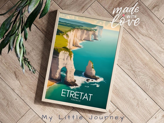 ETRETAT Poster | Etretat Affiche | France Travel Print | France Travel Poster | Physical Print 