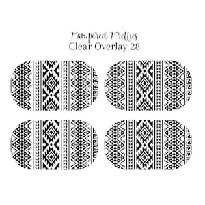Petite Pretties - Clear Overlay - 28 Nail Decals | Waterslide Decals | Nail Wraps