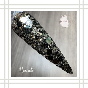 Hoorah Dip Powder | Glitter Dipping Powder | Dip Powder For Nails | Acrylic Powder | Glitter Dip Powder | Nail Dips