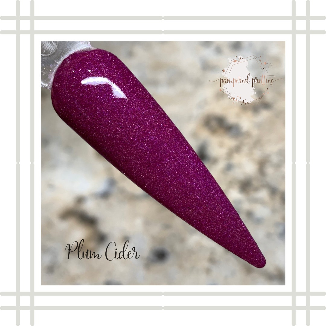 Plum Cider Shimmer Dipping Powder Dip Powder for Nails Etsy