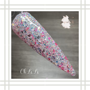 Oh La La Dip Powder | Glitter Dipping Powder | Dip Powder For Nails | Acrylic Powder | Glitter Dip Powder | Nail Dips