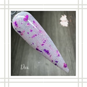 Diva Shimmery Foil Nail Dipping Powder | Dip Powder For Nails | Acrylic Powder | Shimmer Dip Powder | Nail Dips