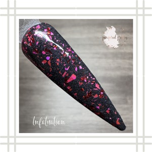 Infatuation Dip Powder | Glitter Dipping Powder | Dip Powder For Nails | Acrylic Powder | Glitter Dip Powder | Nail Dips