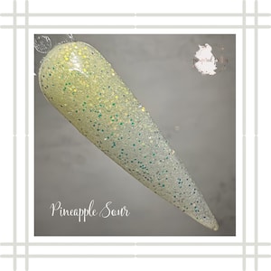 Pineapple Sour Thermal Glitter Dip Powder | Glitter Dipping Powder | Dip Powder For Nails | Acrylic Powder | Thermal Nails | Nail Dips