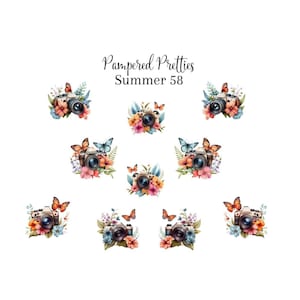Petite Pretties - Summer - 58 Nail Decals | Waterslide Decals | Nail Wraps