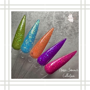 Aussie Summer Dip Powder Collection | Glitter Dipping Powder | Dip Powder For Nails | Acrylic Powder | Glitter Nails | Nail Dips