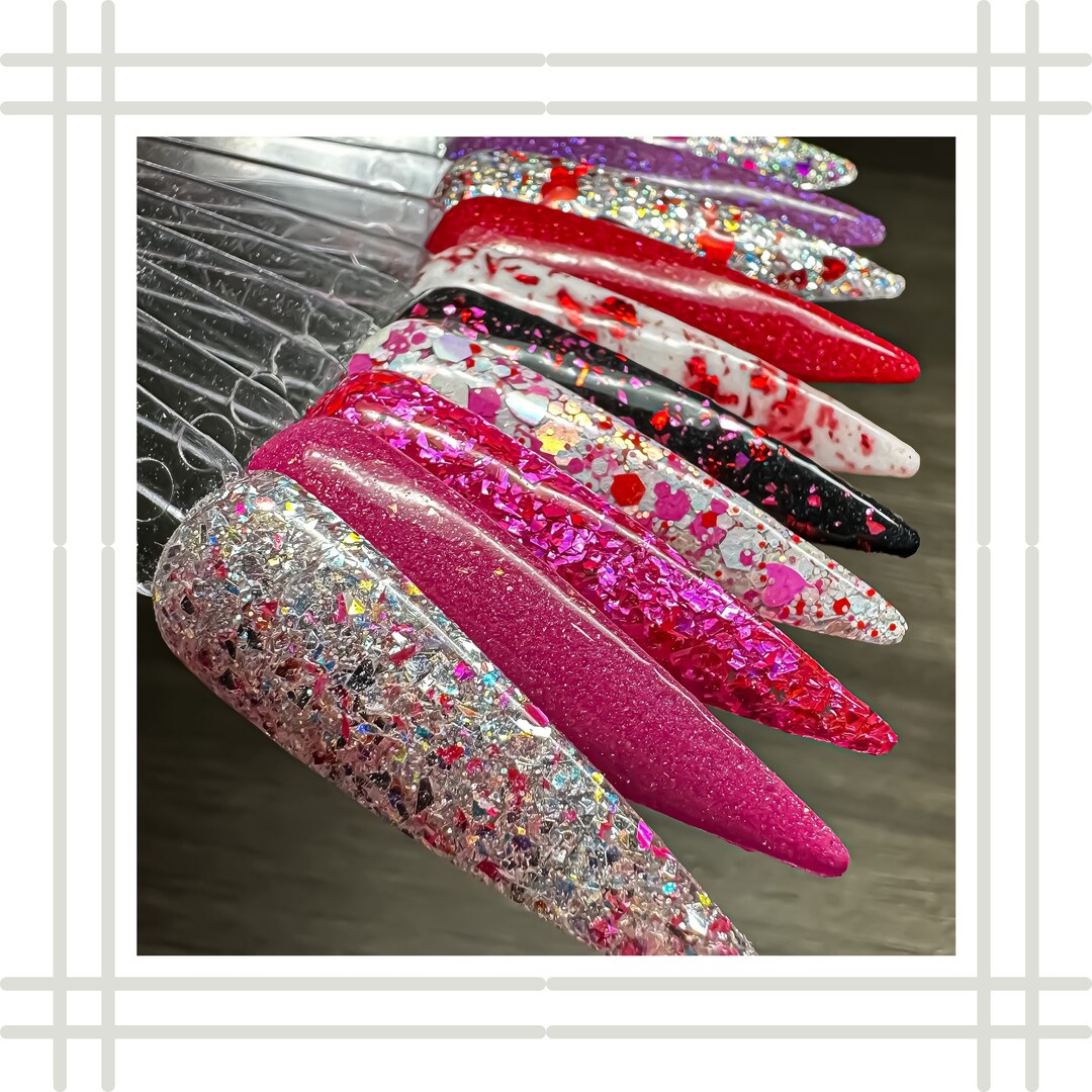 Valentine Dip Powder Collection Valentine Nail Dipping Powder Dip Powder for Nails Acrylic