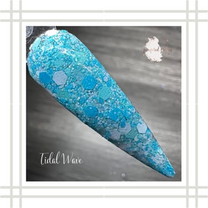Tidal Wave | Dip Powder For Nails | Acrylic Powder | Glitter Dip Powder | Nail Dips