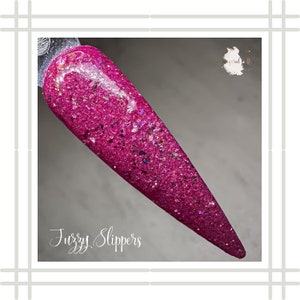 Fuzzy Slippers Flakie Dipping Powder | Nail Dipping Powder | Dip Powder For Nails | Acrylic Powder | Shimmer Dip Powder | Nail Dips