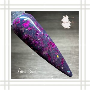 Luna Soul | Foil Nail Dipping Powder | Dip Powder For Nails | Acrylic Powder | Shimmer Dip Powder | Nail Dips