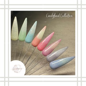 Candyland Collection Thermal Dip Powder | Glitter Dipping Powder | Dip Powder For Nails | Acrylic Powder | Thermal Nails | Nail Dips