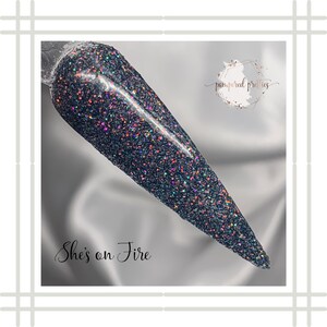 She’s on Fire Nail Dipping Powder | Dip Powder For Nails | Acrylic Powder | Glitter Dip Powder | Nail Dips Active Photos