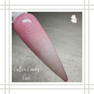 Cotton Candy Cove Thermal Dip Powder | Glitter Dipping Powder | Dip Powder For Nails | Acrylic Powder | Thermal Nails | Nail Dips