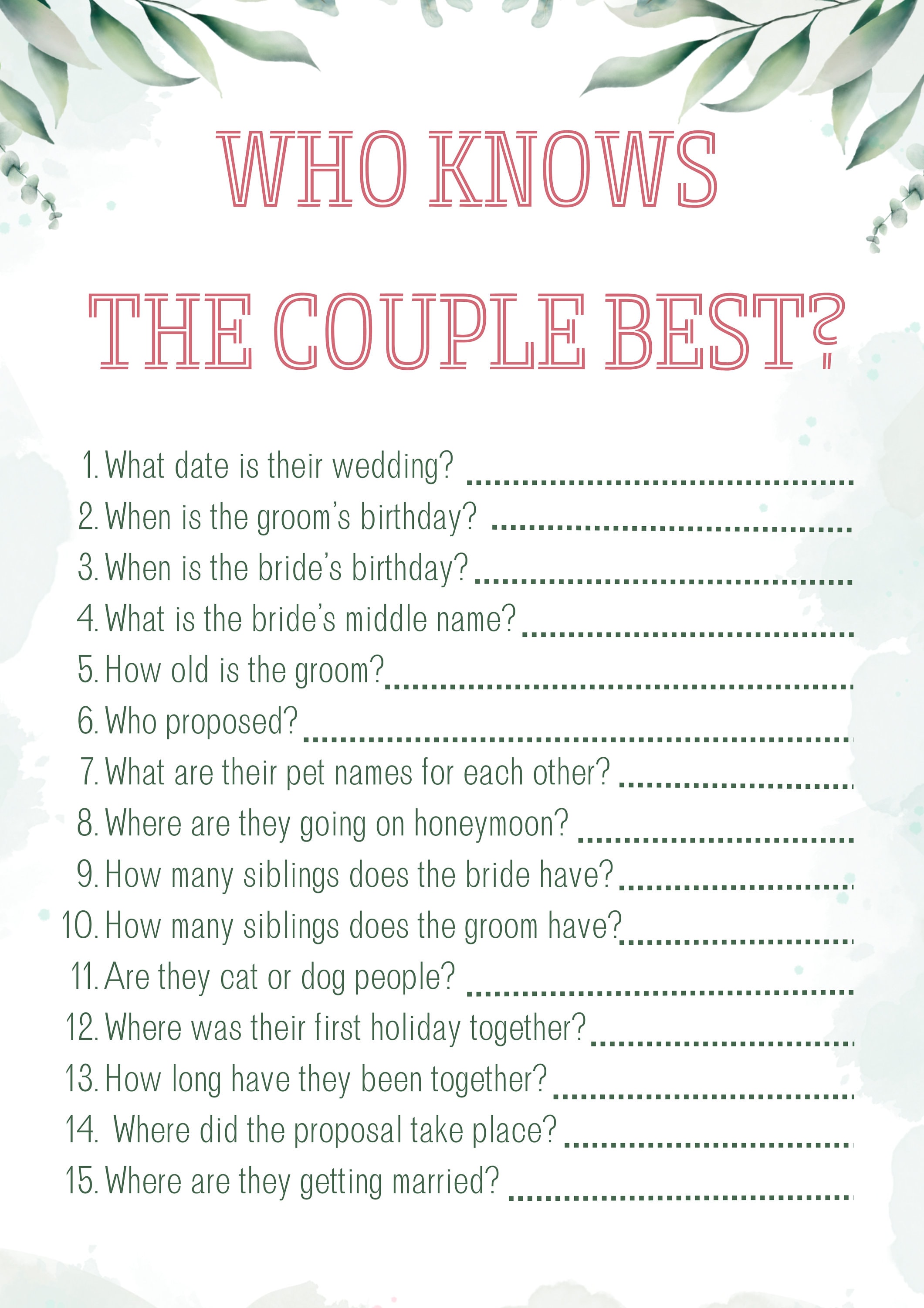 Printable Hen Party Games Bundle Instant Download Etsy