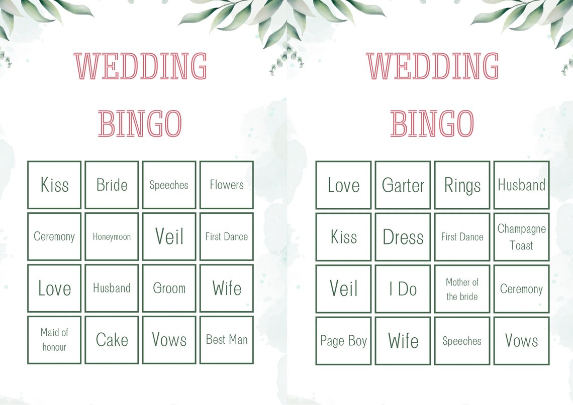 Printable Hen Party Bingo Game Instant Download - Etsy