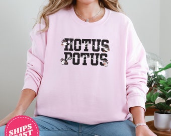 Speech Therapy Pink Halloween Sweatshirt, Hotus Potus Sweatshirt,SLP Halloween Hoodie, Cute Ghost Sweatshirt, SLP Fall Sweatshirt, Funny Tee