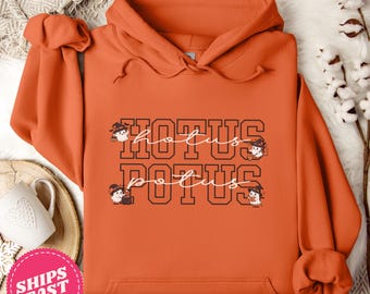 Speech Therapy Halloween Hoodie, Hotus Potus Hoodie, SLP Halloween Sweatshirt, Cute Ghost Sweatshirt, SLP Fall Sweatshirt, AAC Hoodie