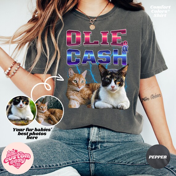 Custom Photo Shirt - Vintage 90s Style T-Shirt With Your Own Design, Perfect Gift Idea