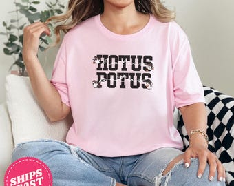 Pink Halloween Shirt, Speech Therapy Hotus Potus Tee, SLP Halloween Sweatshirt, Cute Ghost Sweatshirt, SLP Fall Sweatshirt, AAC Halloween