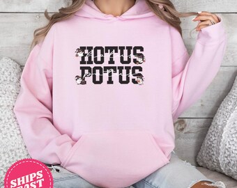 Pink Halloween Hoodie, Speech Therapy Hotus Potus Hoodie, SLP Halloween Sweatshirt, Cute Ghost Sweatshirt, SLP Fall Sweatshirt, AAC Hoodie