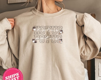 Speech Therapy Halloween Sweatshirt, Hotus Potus Sweatshirt,SLP Halloween Hoodie, Cute Ghost Sweatshirt, SLP Fall Sweatshirt, AAC Halloween