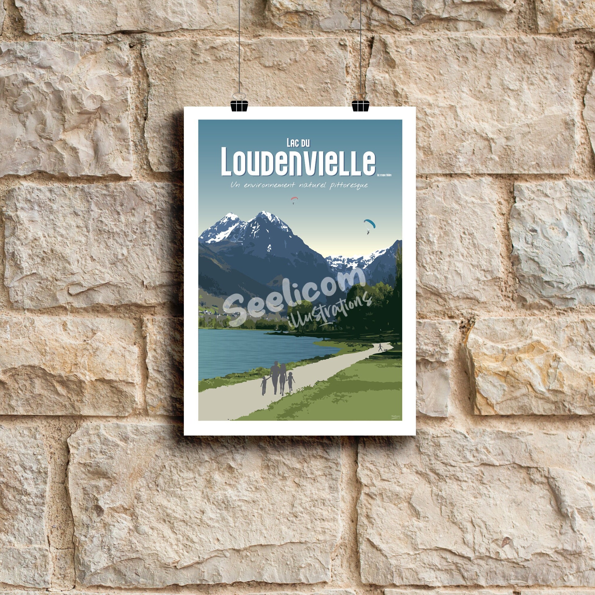 Affiche Décorative Montagnes Pyrénées France – Impression Haute Qualité, Papier Brillant 150 G/m² – Fabriqué En France