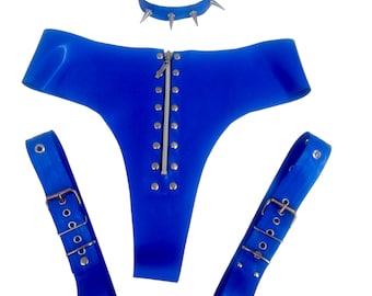 Tanga und Harness aus Latex