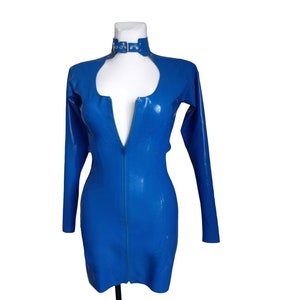 Latex dress, fitted dress, dress with zipper, latex dress, fetish, shiny, latex
