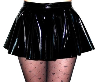 PVC mini skirt