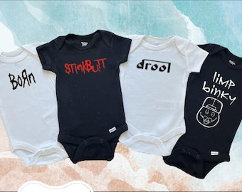 Rock N Roll, Nu Metal, 90er Jahre Rock, Baby Bodysuit - Säugling Mädchen oder Junge