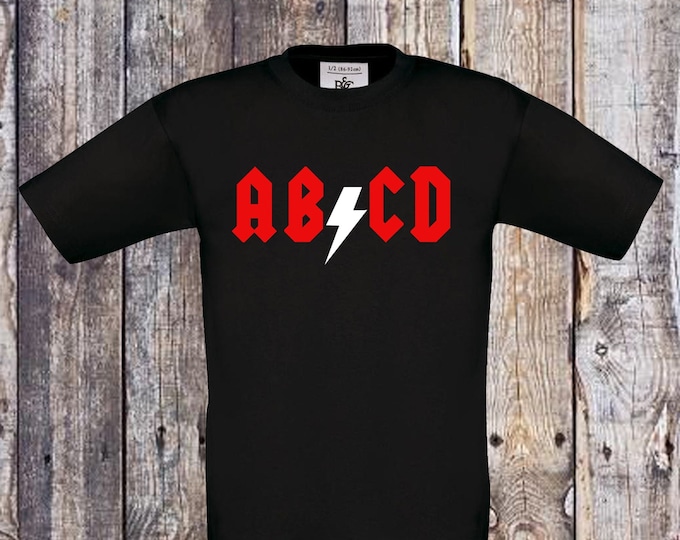AB/CD Cool Kids Shirt School Enrollment Different Colors ACDC School ...