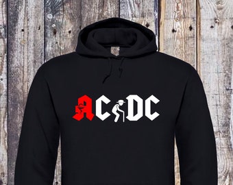 Altrocker Pharmacies ACDC Hoodie Father's Day Gift Hard Rock Metal Rock, T-Shirt Black/Black Old Men's Grandpa Kapu Pullover Christmas Gift