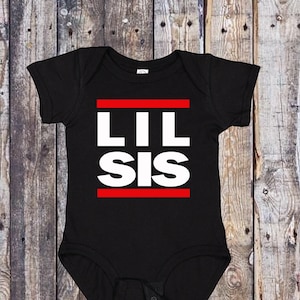 Lil Sis Babysuit Bodysuit Little Sister Birth Sibling Baby Bodysuit Bay Newborn