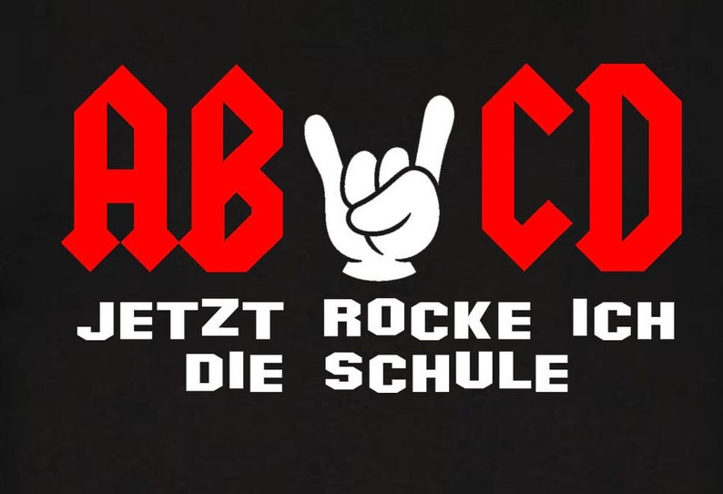 ABCD ACDC Parody Kids T Shirt Schoolchild for the Start of School ...
