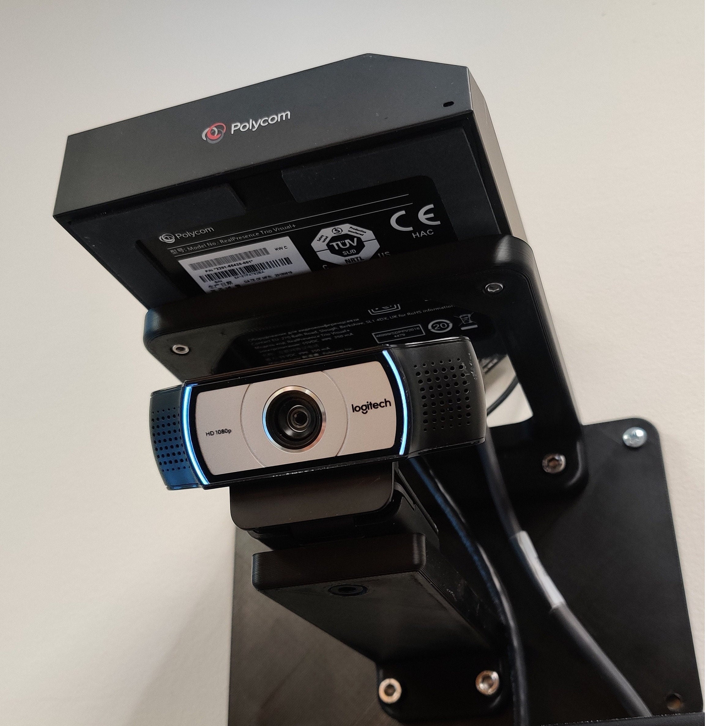 Polycom Small Box Polycom Conference Room Camera and Box Mount, Visual+, Realpresense ...