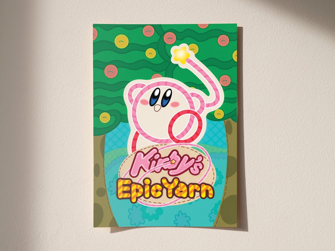 Kirby's Epic Yarn Poster Etsy