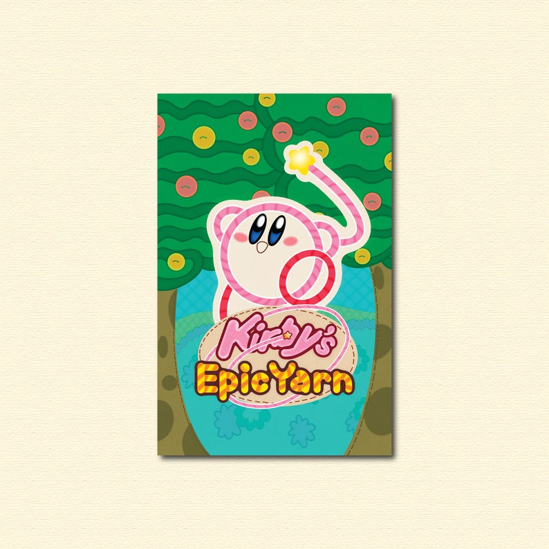 Kirby's Epic Yarn Poster Etsy
