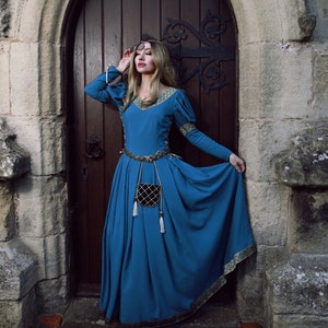 Vestido medieval mujer Azul ⚔️ Tienda-Medieval