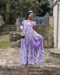 off the shoulder lace long sleeve wedding dress Luxury Long-Sleeve Off-Shoulder with Cascading Train Plus Size Size 8 category: Womens/Swim/Cover Ups Women Cartoon Dress - Size:WOMEN / EU 42 / US 11 - 11.5 the hips aren’t fitted