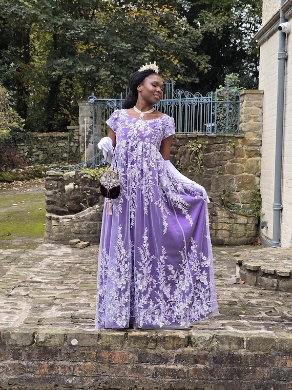 Regency Dress 18th Century Outfit Ball Gown Jane Austen Joséphine