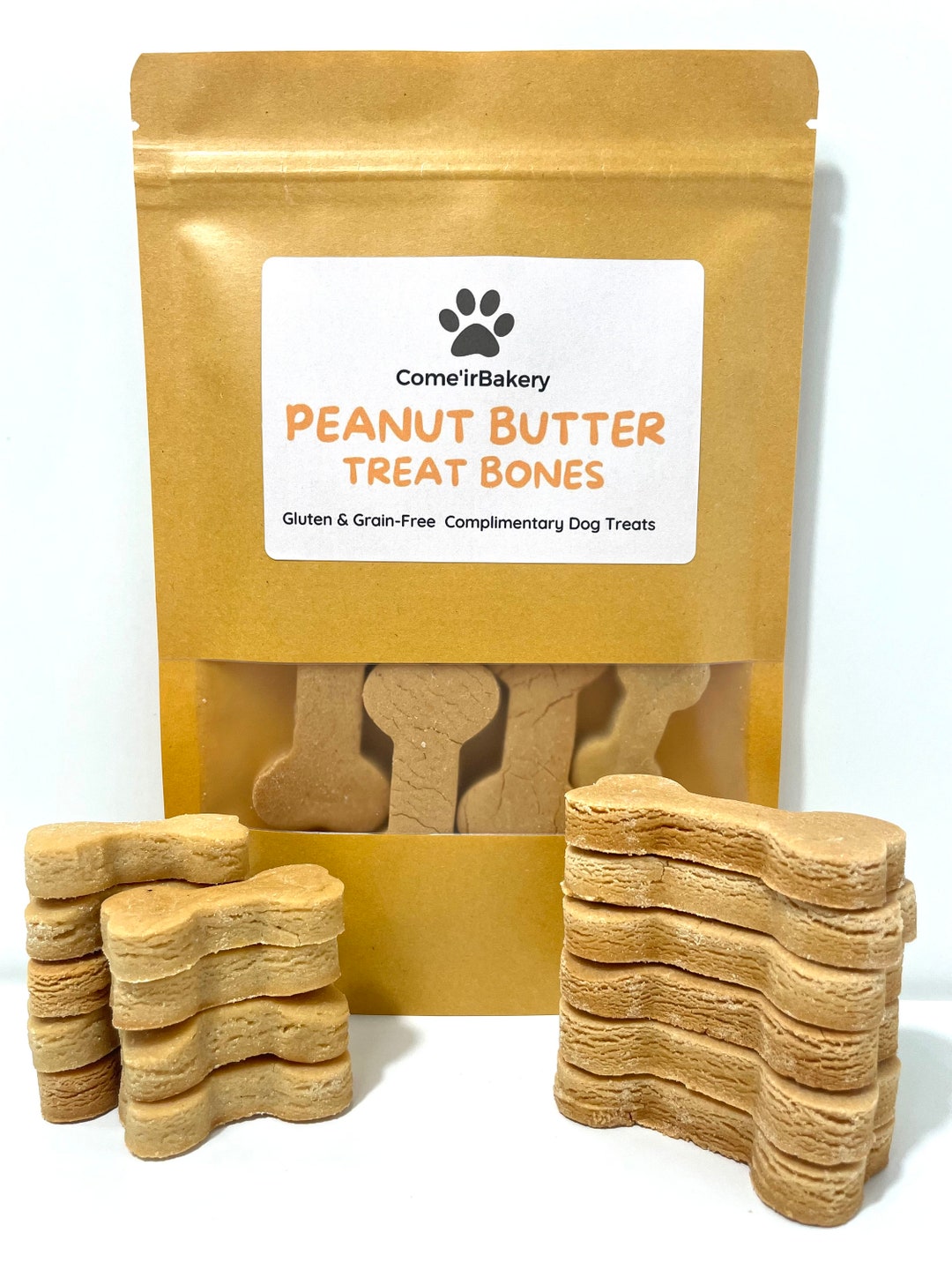 Peanut Butter Dog Treats Treat Bag Dog Gift Dog Treat - Etsy