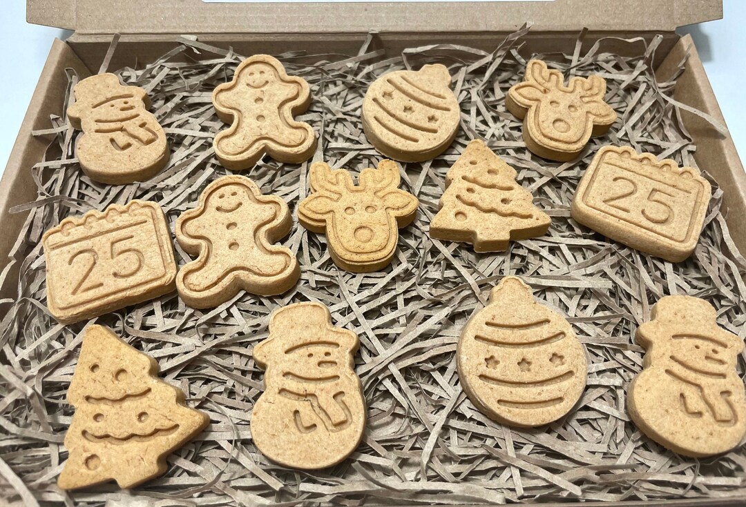 Christmas Dog Treat Box Hand Baked Christmas Treats Dog Etsy UK