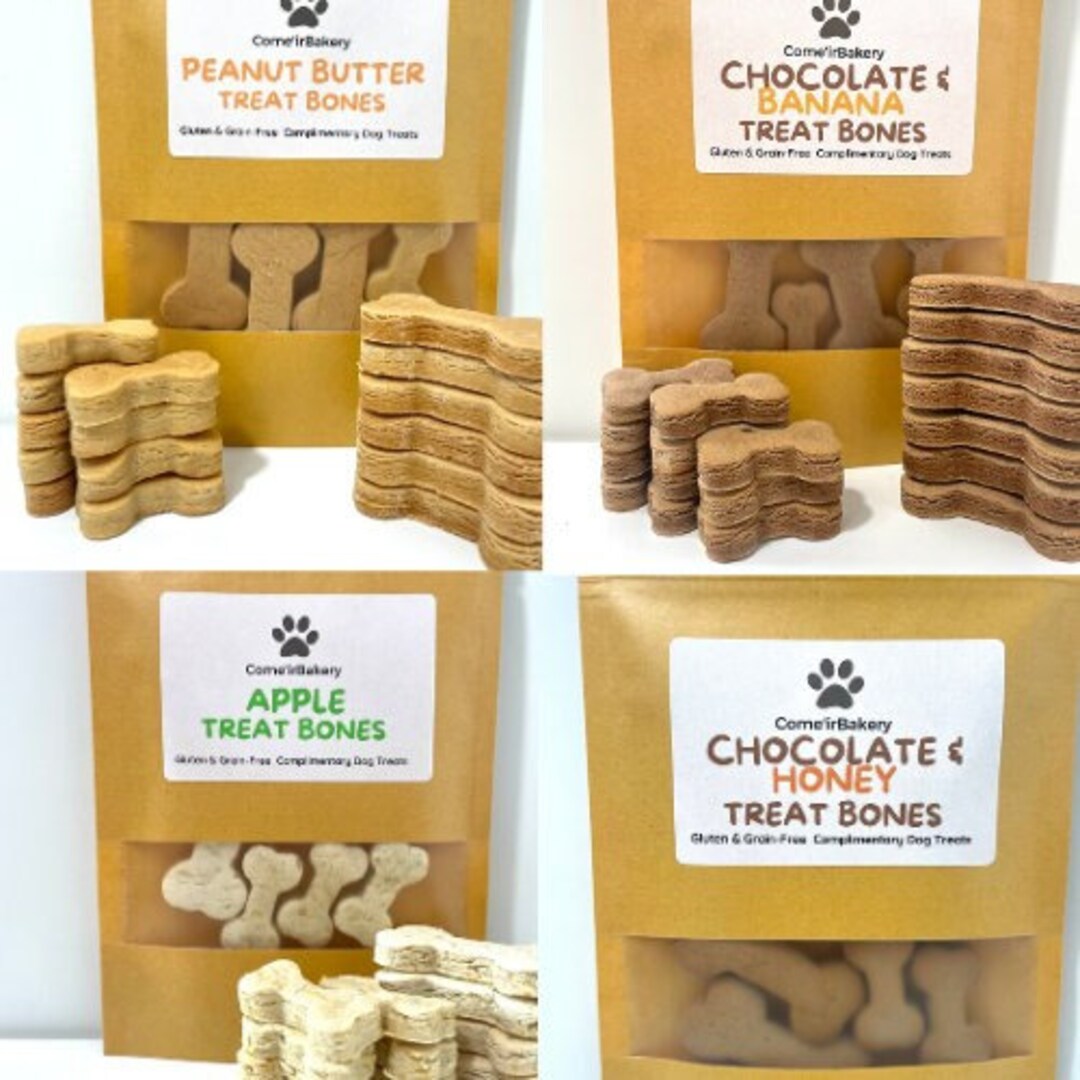 Pick ANY 4 X 100g Dog Treats Dog Treat Bag, Dog Gift, Dog Treat, Natural Dog Treats, Dog