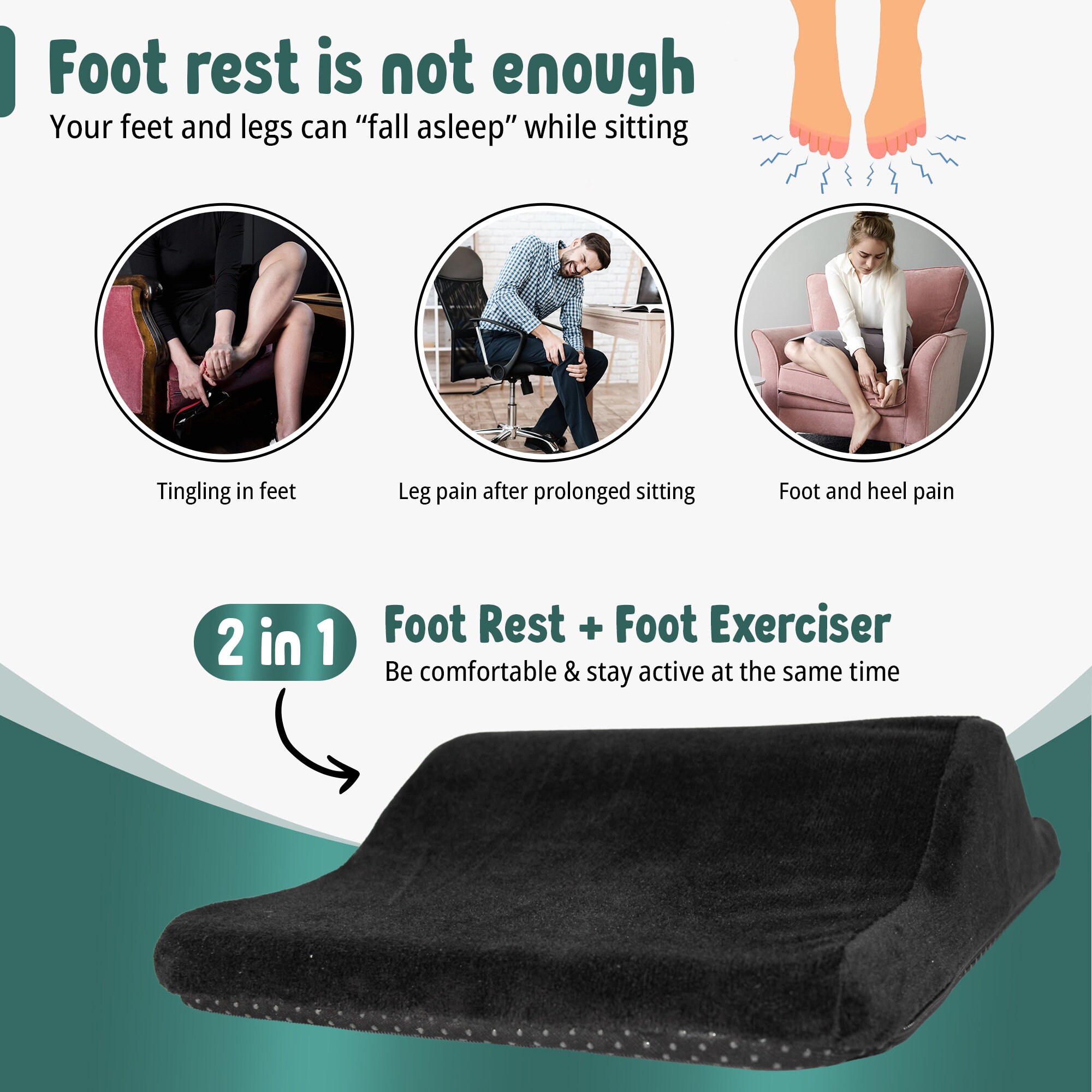 Activework 2in1 Foot Rest & Exerciser for Numbness and Tingling